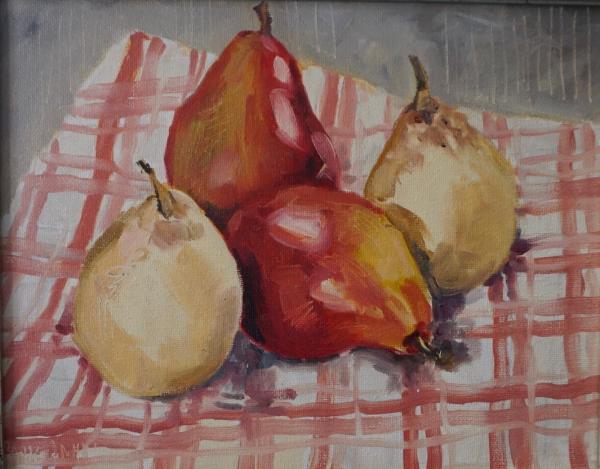 Pears on Plaid picture