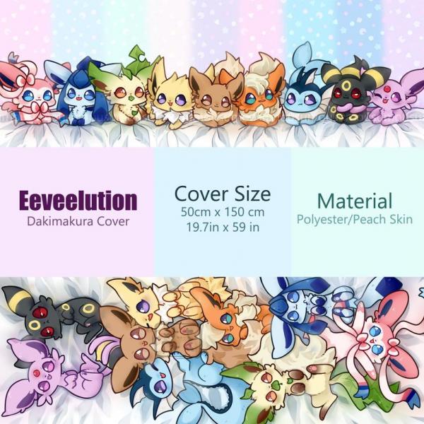 Eeveelution Dakimakura Cover picture