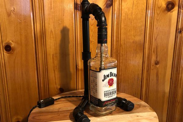 Jim Beam Bottle Lamp