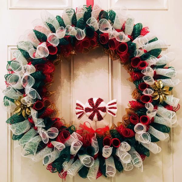 Peppermint Wreath