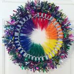 Holiday Rainbow LBGTQ Wreath