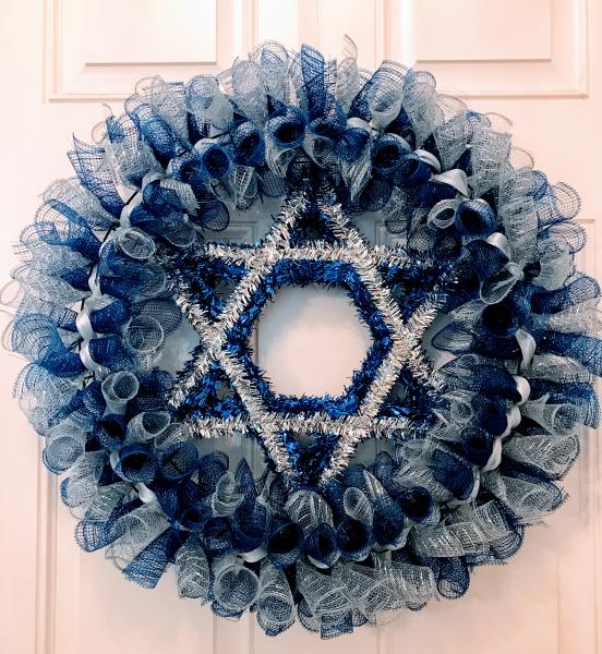 Star of David Hanukkah Wreath picture