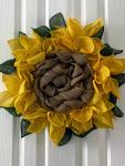 Sunflower Burlap Wreath