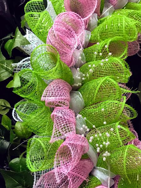 Pink and Green Wreath picture