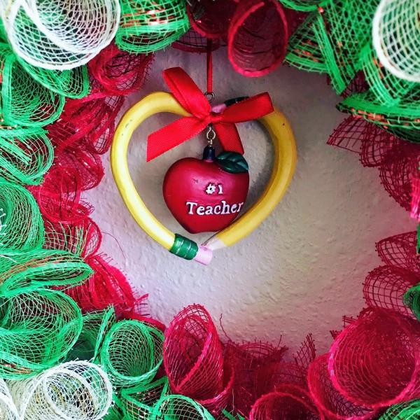 #1 Teacher Wreath picture