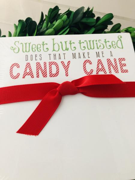 Holiday | Luxe Notepad | Sweet But Twisted Candy Cane picture
