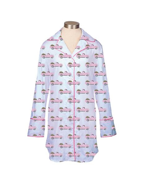 Pink Truck with Champagne Bottles Nightshirt picture