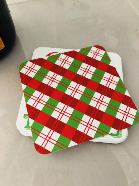 Holiday | Santa Stops Here For Wine Tasting Coasters | Set of 20 picture