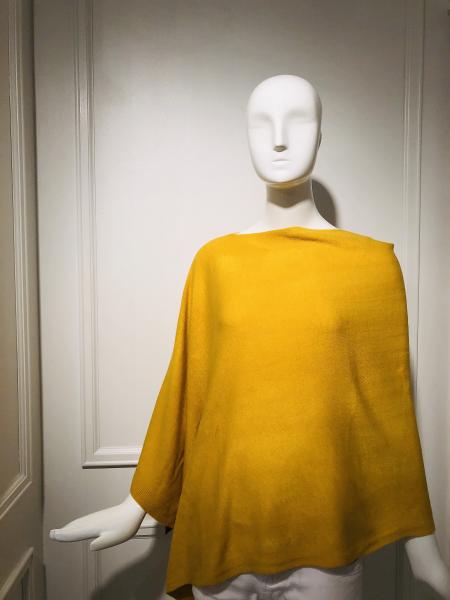 Monogram Mustard Poncho