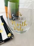 Holiday | Wine Glassware | It's 5 o'clock at the North Pole
