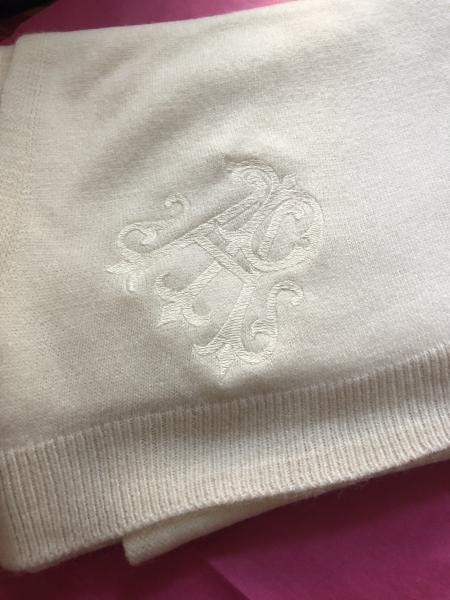 Monogram Cream Poncho picture