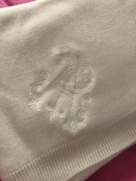 Monogram Cream Poncho picture