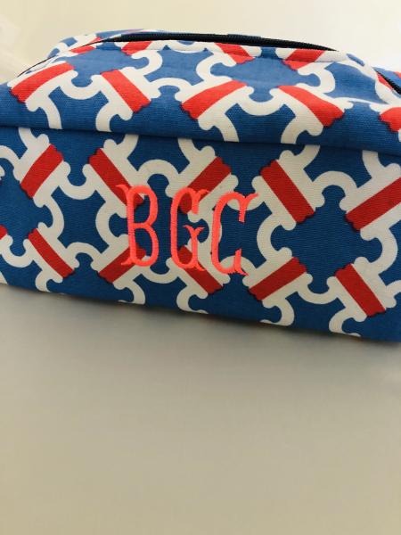 Monogram Blue Cosmetic Tote picture