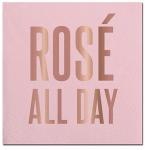 RosÃ© All Day Beverage Napkins (20 ct), Cocktail Napkins with RosÃ© Foil