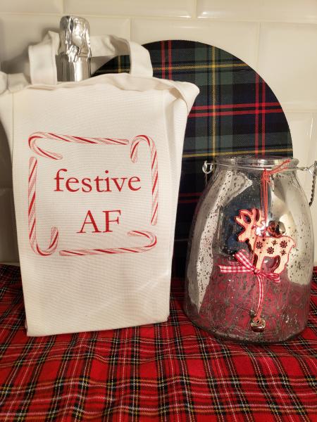 Festive AF Wine Tote picture