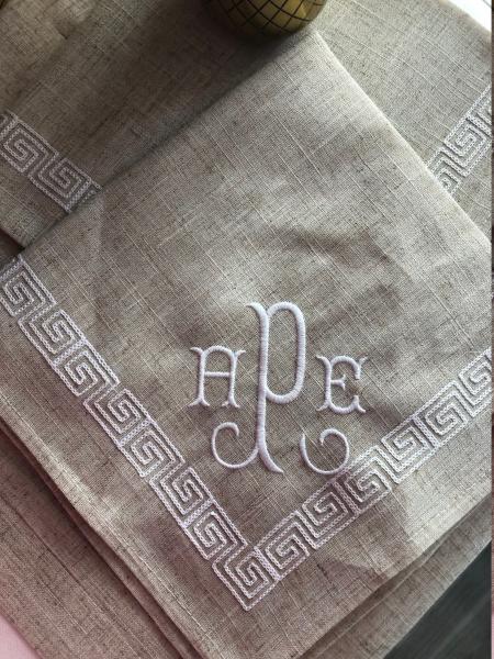 Monogram S/6 Dinner Napkin Set picture