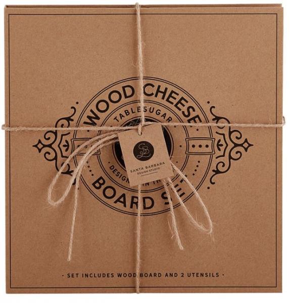 Gourmet Wood Cheese Board Set