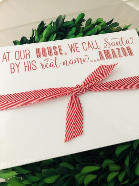 Holiday | Slab Notepad | At Our House We Call Santa