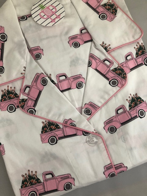 Pink Truck with Champagne Bottles Nightshirt