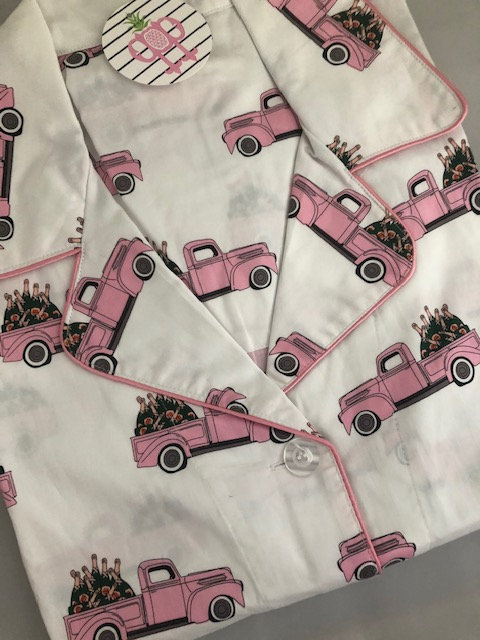 Pink Truck with Champagne Bottles Nightshirt picture