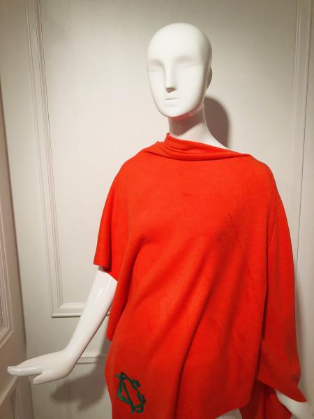 Monogram Coral Poncho