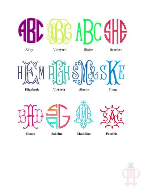 Monogram Tree Toters Tea Towel picture