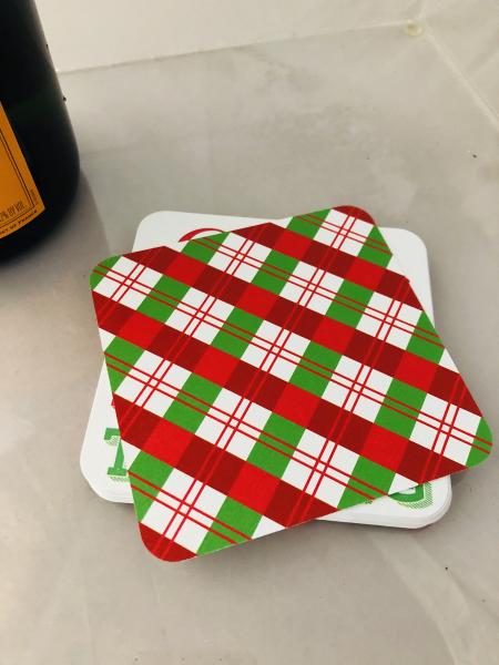 Holiday | Santa Stops Here For Wine Tasting Coasters | Set of 20 picture