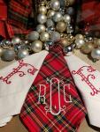 Monogram S/6 Tartan Dinner Napkins