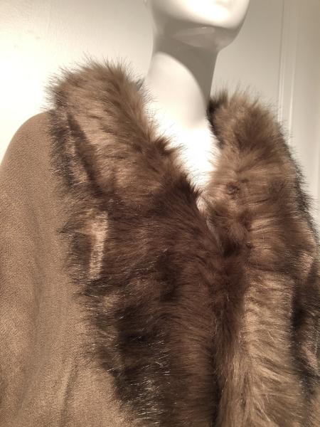 Faux Fur wrap,cape | Luxurious straight cut faux fur collar | Step out in style! picture