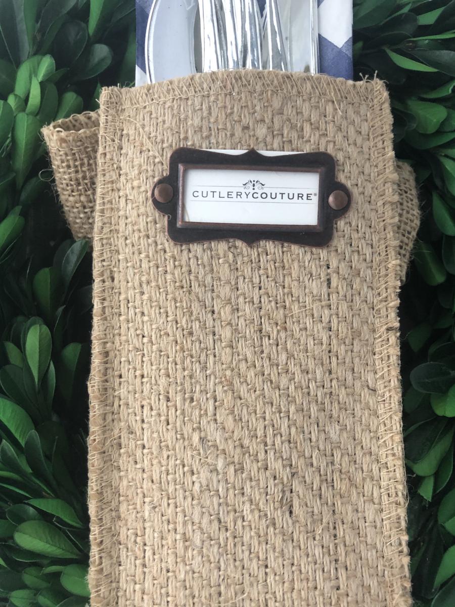 Message Maker Silverware Pouch | Flatware Pouch | Silverware Holder | Party Table Setting | Holiday Table Setting S/8 picture