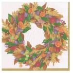 Autumn | Ivory Fall Fruit Wreath Luncheon Napkins (20 ct)