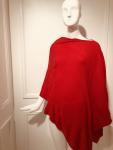 Monogram Red Poncho