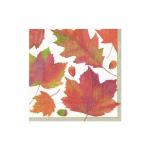 Autumn | Watercolor Leaves Beverage Napkins (20 ct), Cocktail Napkins