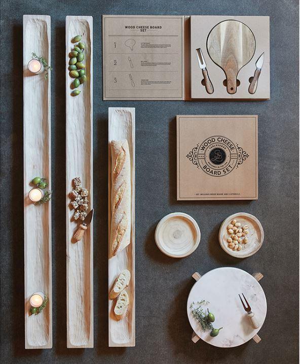 Gourmet Wood Cheese Board Set picture