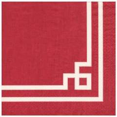 Holiday | Red Greek Key Luncheon Napkins (20 ct) picture