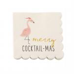 Holiday | Merry Cocktail - Mas Beverage Napkins (20 ct), Cocktail Napkins