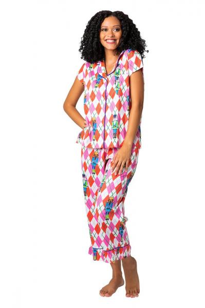 Preppy Nutcracker Ruffle PJ Set picture