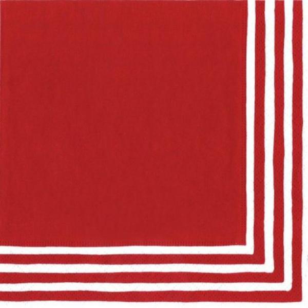 Holiday | Red Stripe Luncheon Napkins (20 ct)