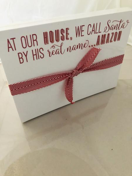 Holiday | Slab Notepad | At Our House We Call Santa picture