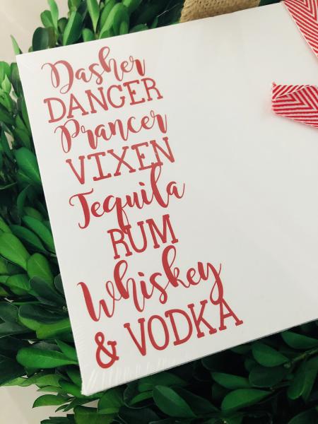 Holiday | Slab Notepad | Dasher Dancer Prancer Vixen