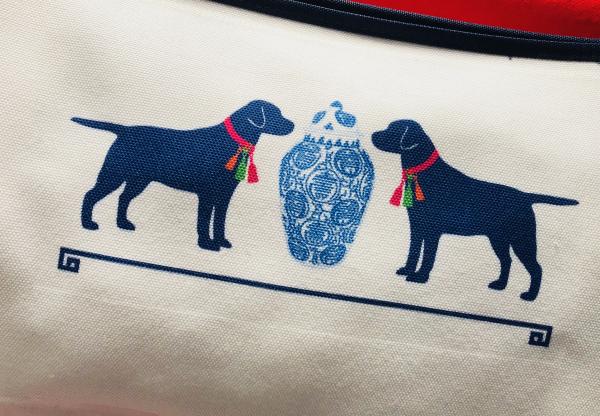 Monogram Tassel Dog Cosmetic Tote picture