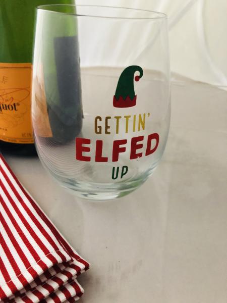 Holiday | Wine Glassware | Gettin Elfed Up