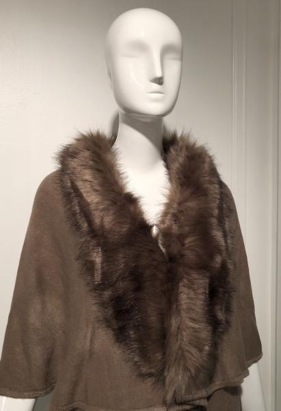 Faux Fur wrap,cape | Luxurious straight cut faux fur collar | Step out in style! picture