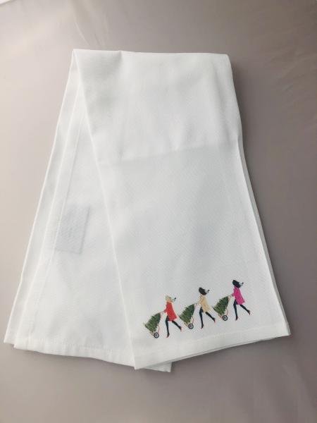 Monogram Tree Toters Tea Towel picture