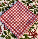 Monogram S/4 Gingham Dinner Napkins