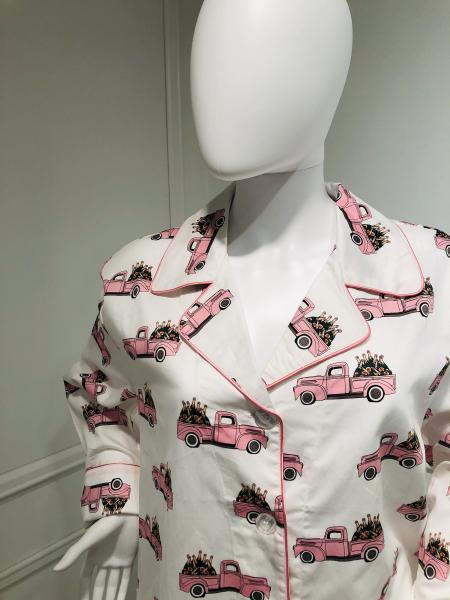 Pink Truck with Champagne Bottles Nightshirt picture