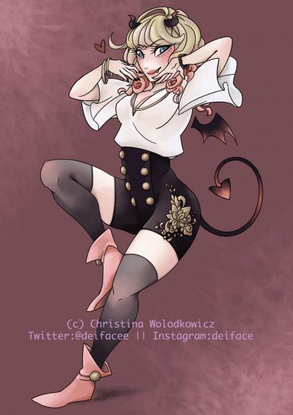 Your Demon Girlfriend [Art Print] picture