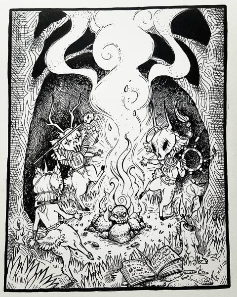 Ancient Rituals - Drawtober 2020 [Art Print]
