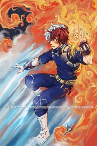 Shoto Todoroki Enters! - My Hero Academia [Art Print]