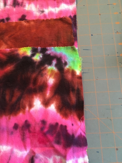 Tie Dyed 100% Cotton Flannel Scarf - Warm Rich Colors - Beautiful Fall Color Tie Dye Scarf -66x21". #16 picture